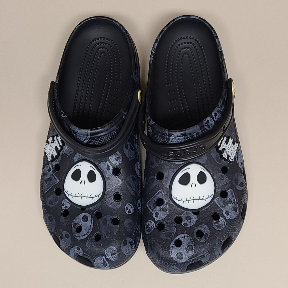 Crocs Disney A Nightmare Before Christmas glow in the dark clog sandals size 11 - Picture 4 of 9